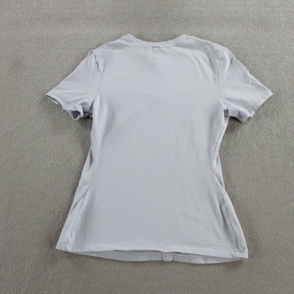 SKIMS Cotton Jersey T Shirt Womens Small Zen Blue Short Sleeve Casual Tee NWT - Picture 3 of 9
